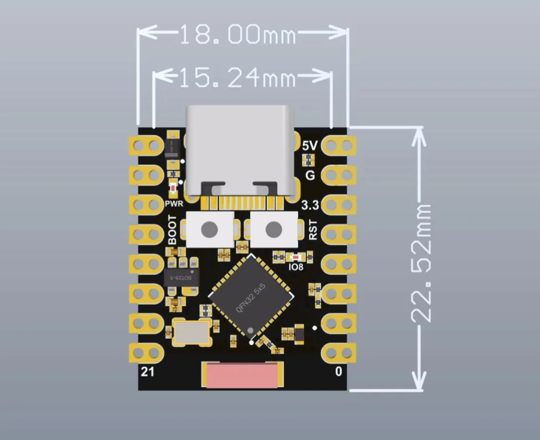 ESP32-c3 Mikrocontroller Bild 3 anzeigen