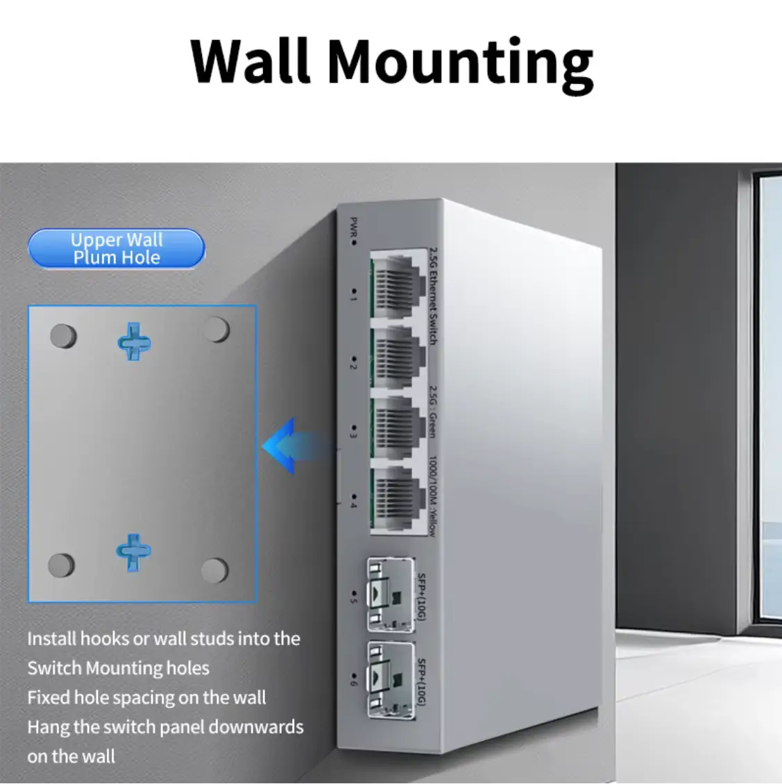 6 Port Ethernet Switch 2,5G/10G Bild 5 anzeigen