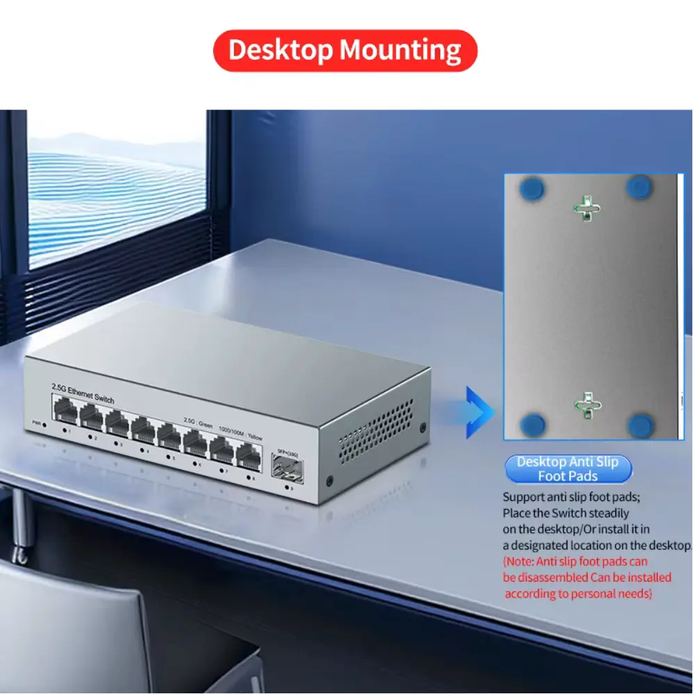 9 Port Ethernet Switch 2,5G/10G Bild 5 anzeigen