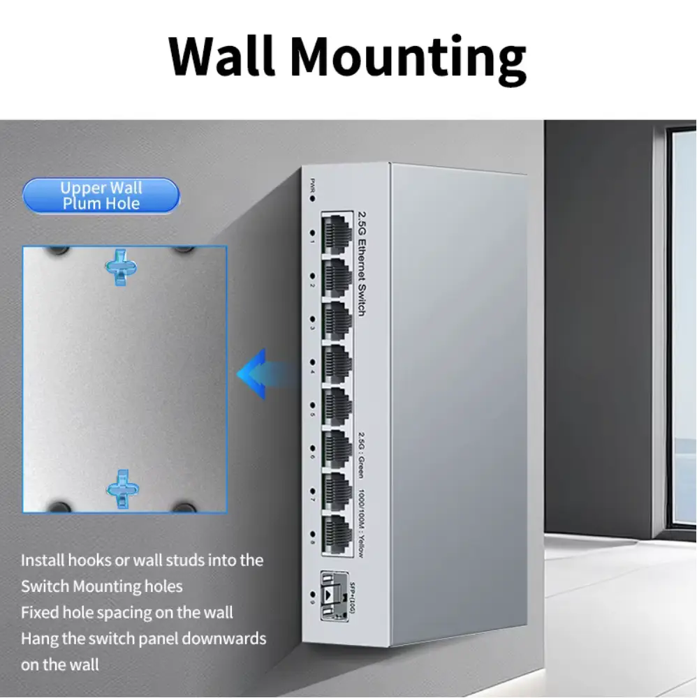 9 Port Ethernet Switch 2,5G/10G Bild 6 anzeigen