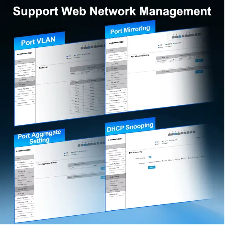 9 Port Managed Switch 2,5G/10G Bild 3 anzeigen