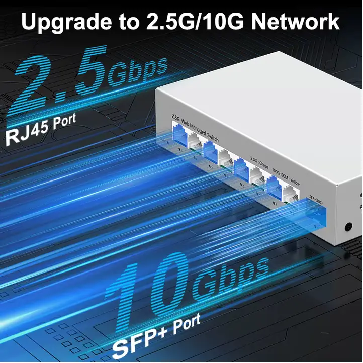 9 Port Managed Switch 2,5G/10G Bild 4 anzeigen