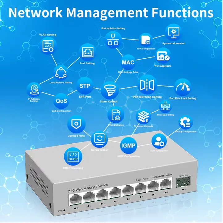 9 Port Managed Switch 2,5G/10G Bild 5 anzeigen